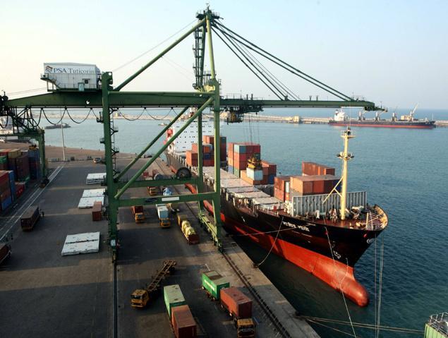 A view of Tuticorin Port